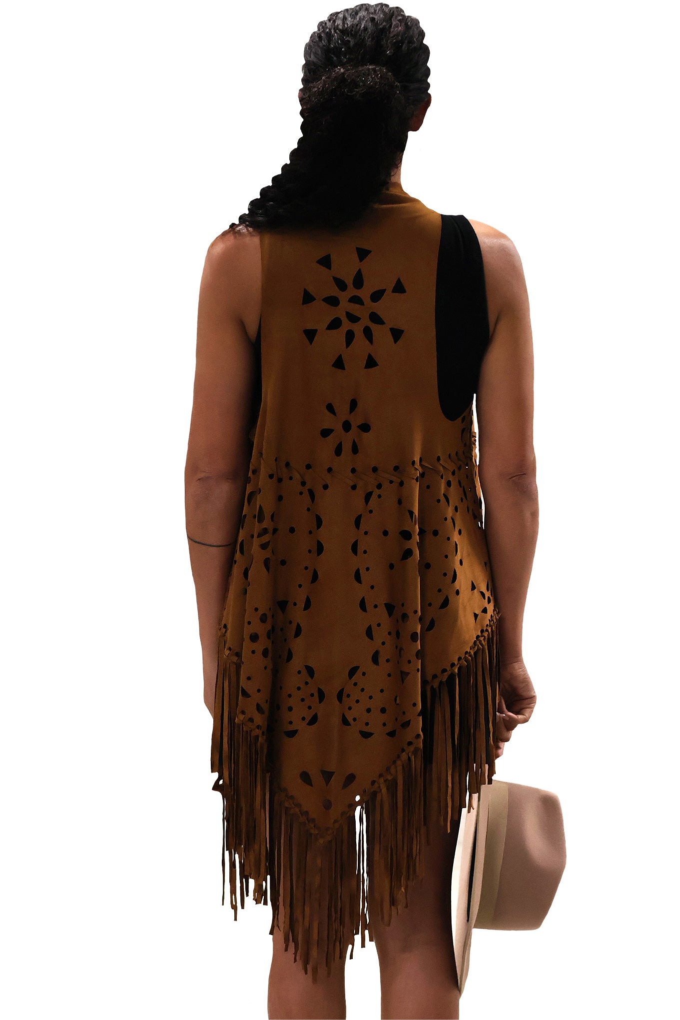 Fringe Vest - Camel