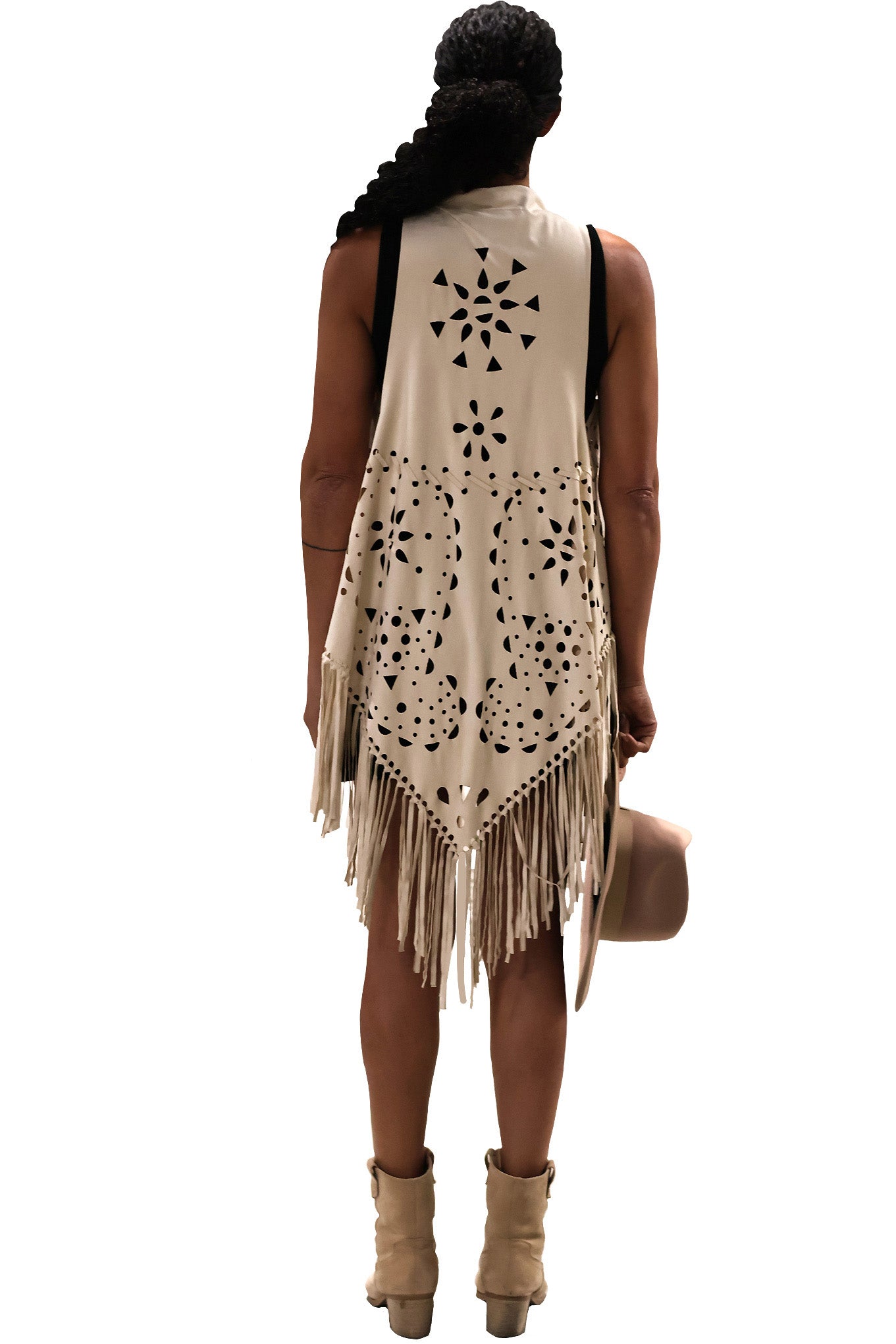 Fringe Vest - Ivory