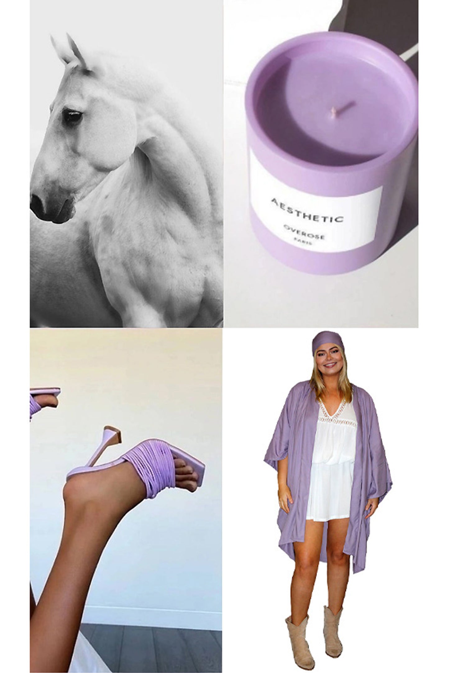 Phoenix Kimono - Lilac - Midi