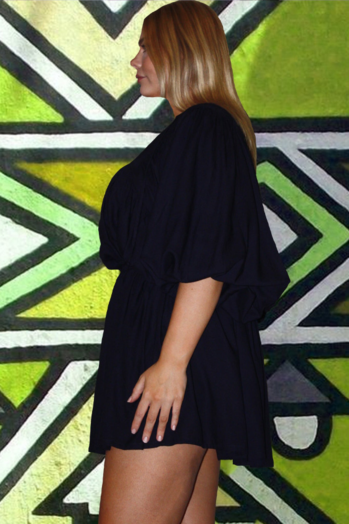 Demure Dress - Indigo