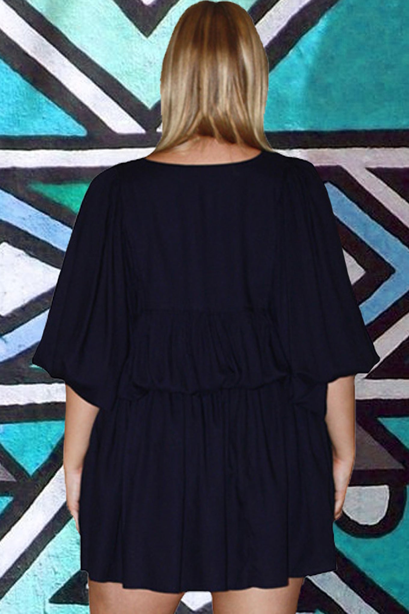 Demure Dress - Indigo