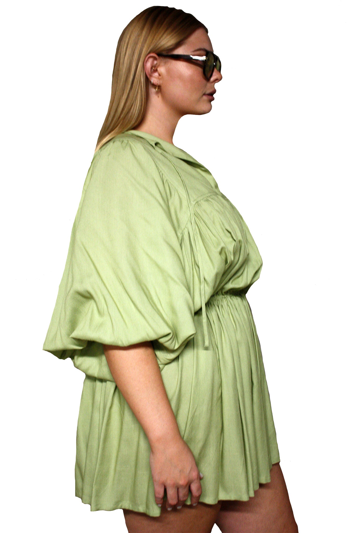 Demure Dress - Matcha