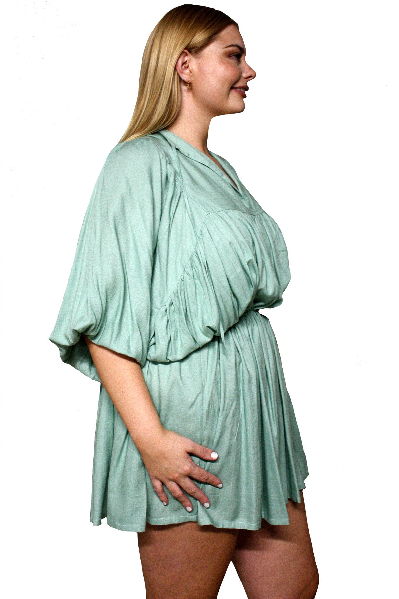 Demure Dress - Sage