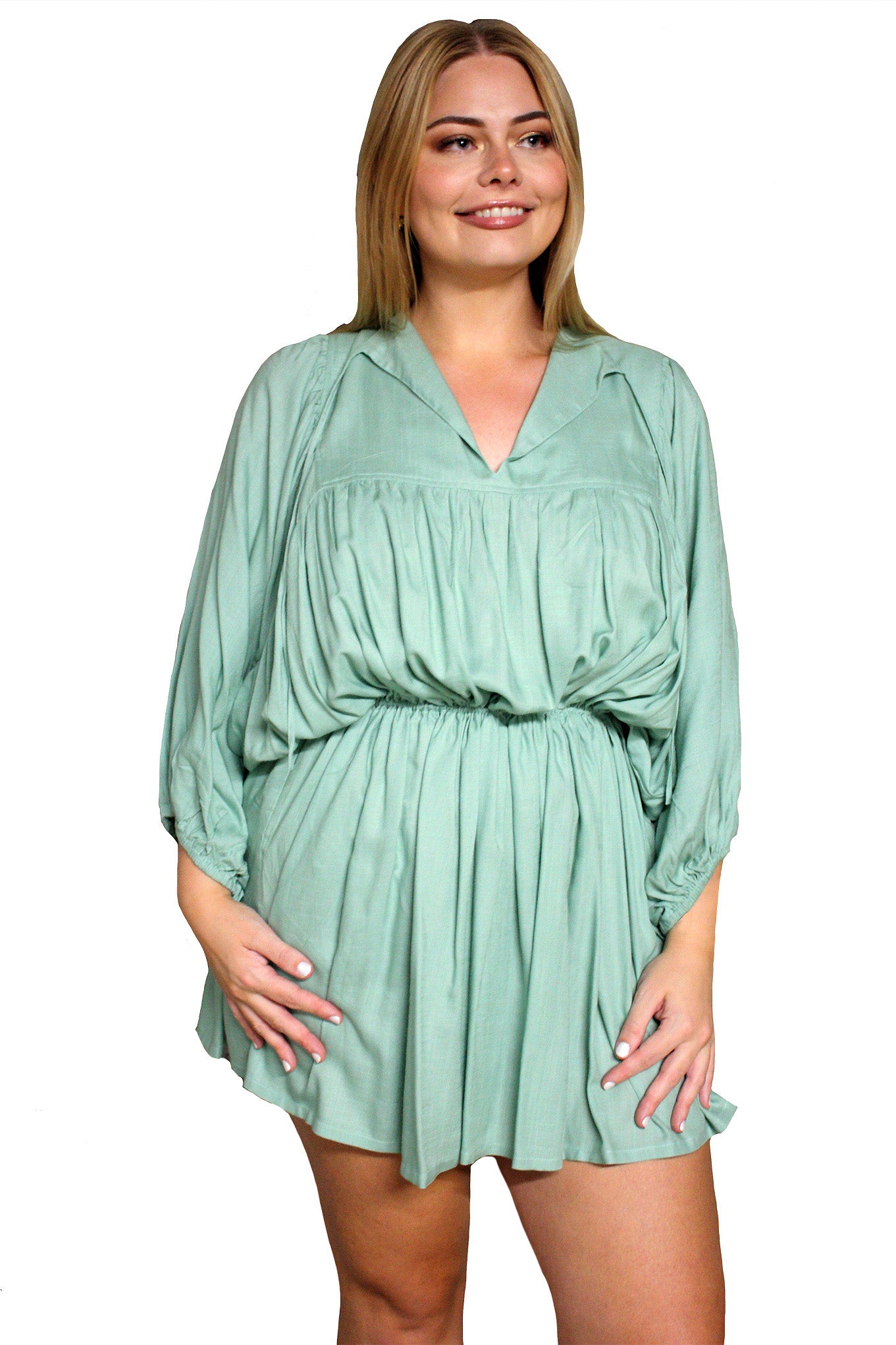 Demure Dress - Sage