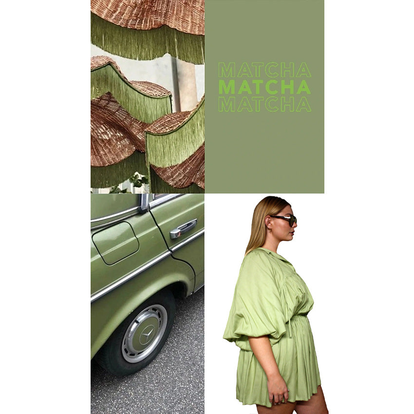 Demure Dress - Matcha