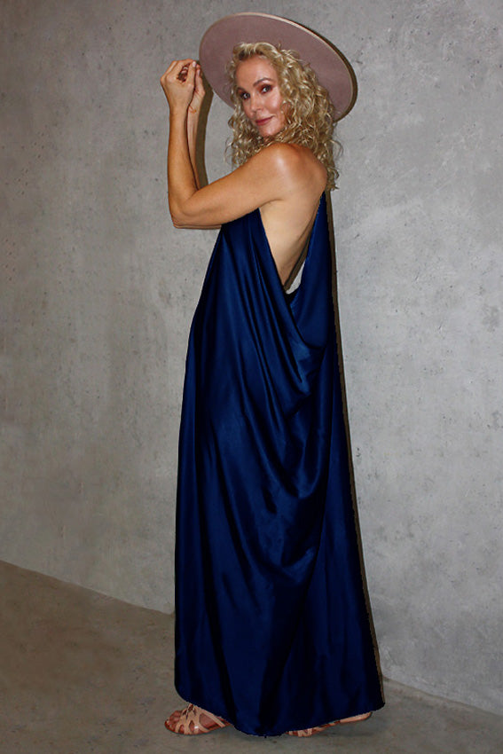 Goddess Luxe Dress - Indigo