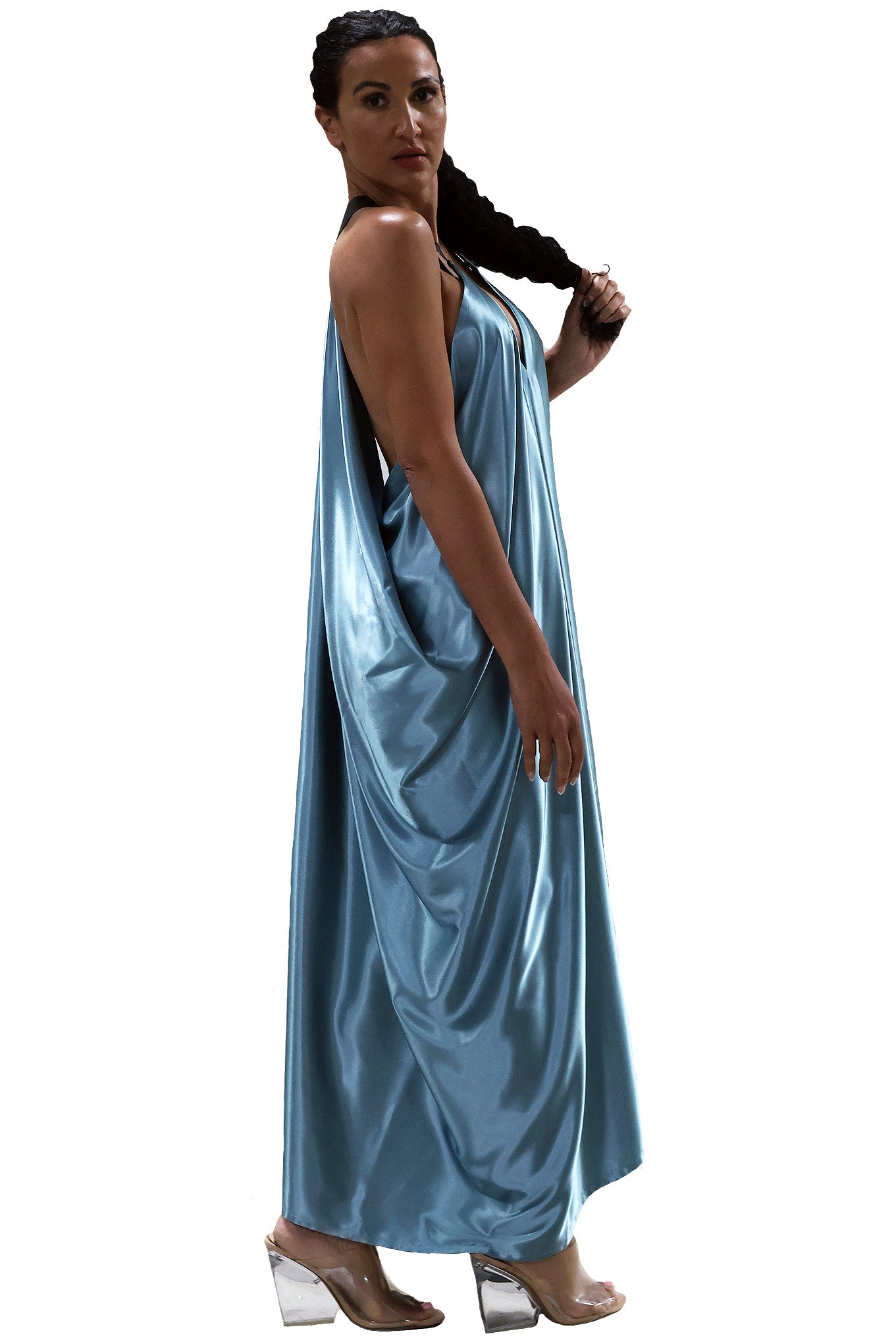 Goddess Dress - Maxi - Aqua