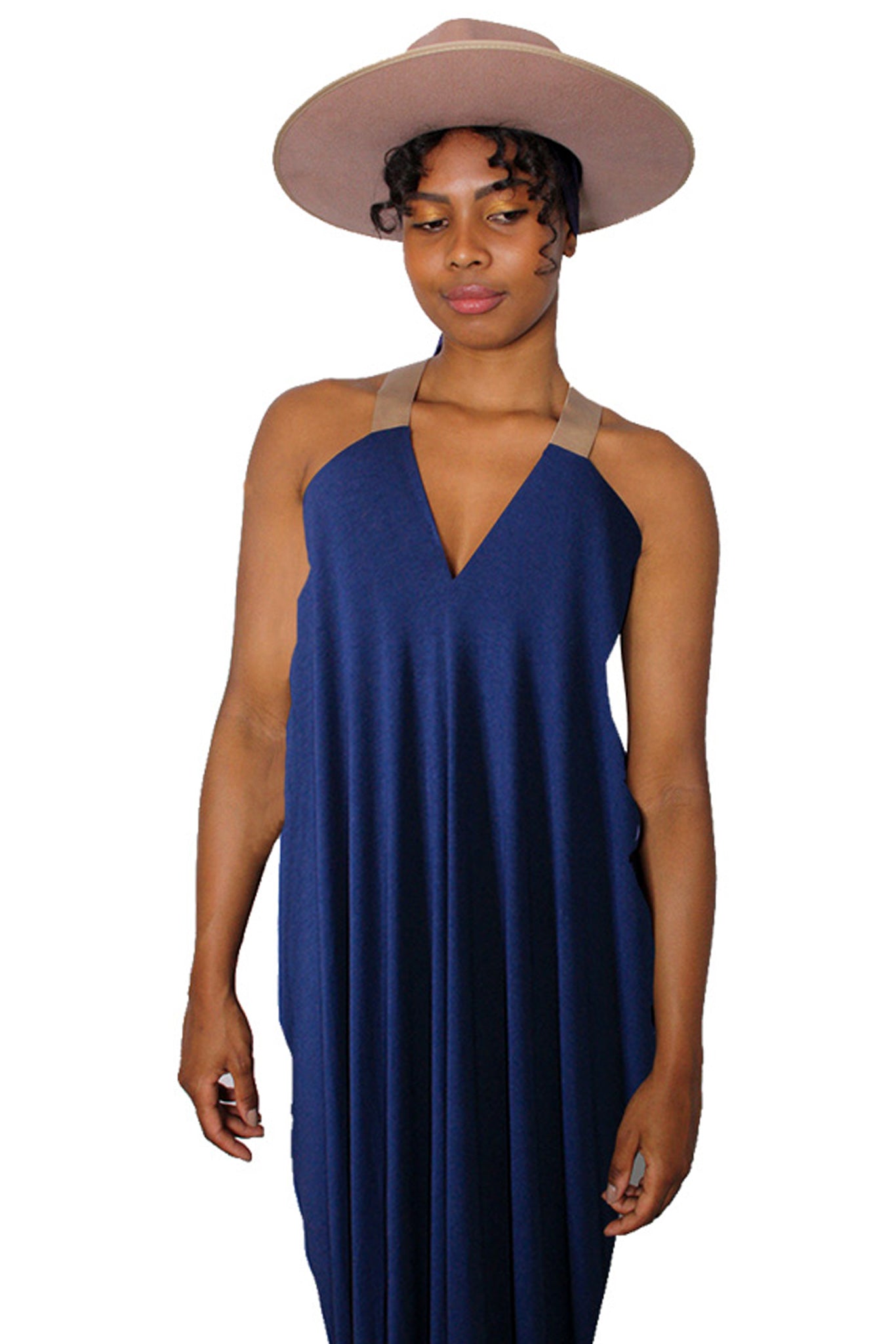 Goddess Dress - Slinky Navy