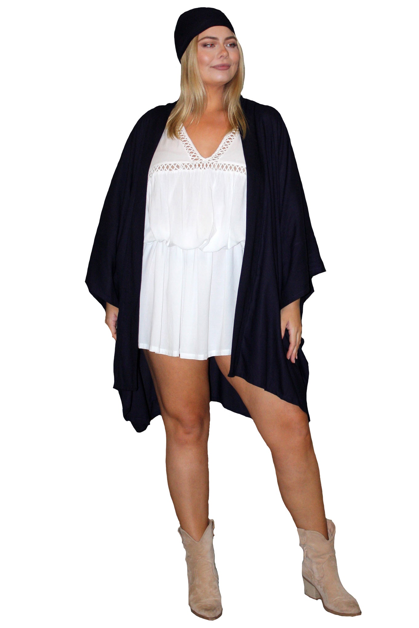 Phoenix Kimono - Indigo - Midi