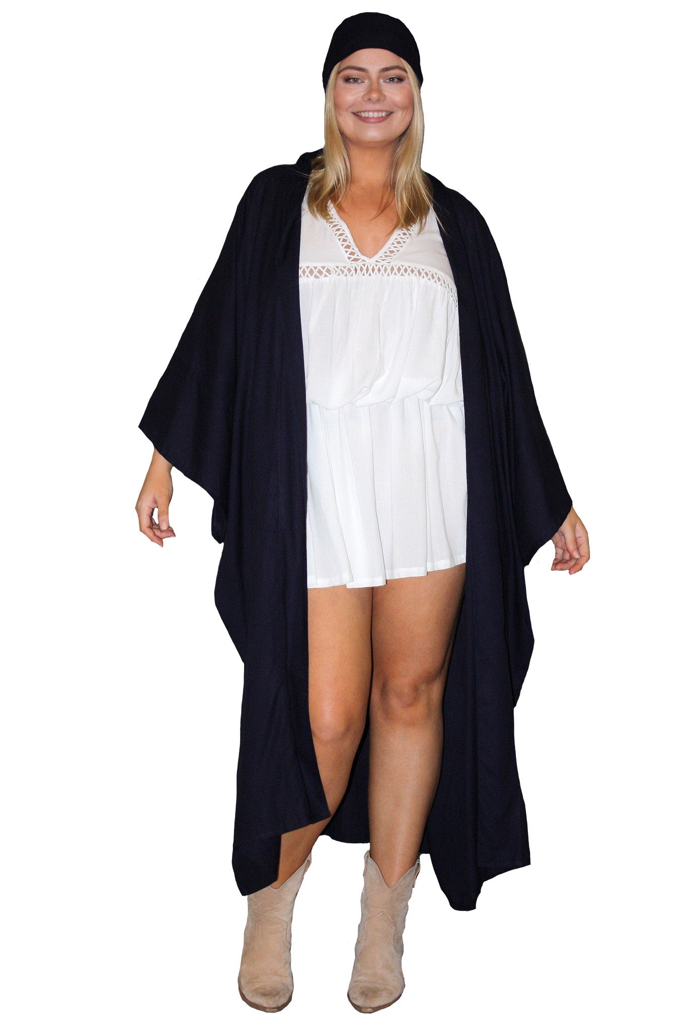 Phoenix Kimono - Indigo - Maxi