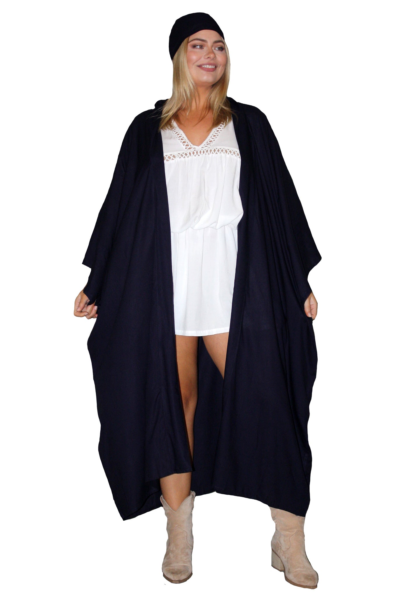 Phoenix Kimono - Indigo - Maxi