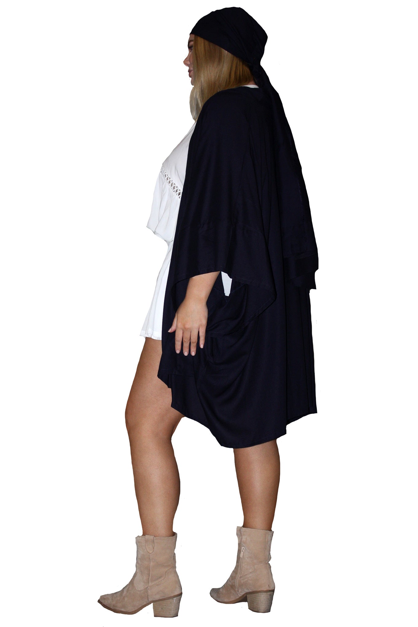Phoenix Kimono - Indigo - Midi