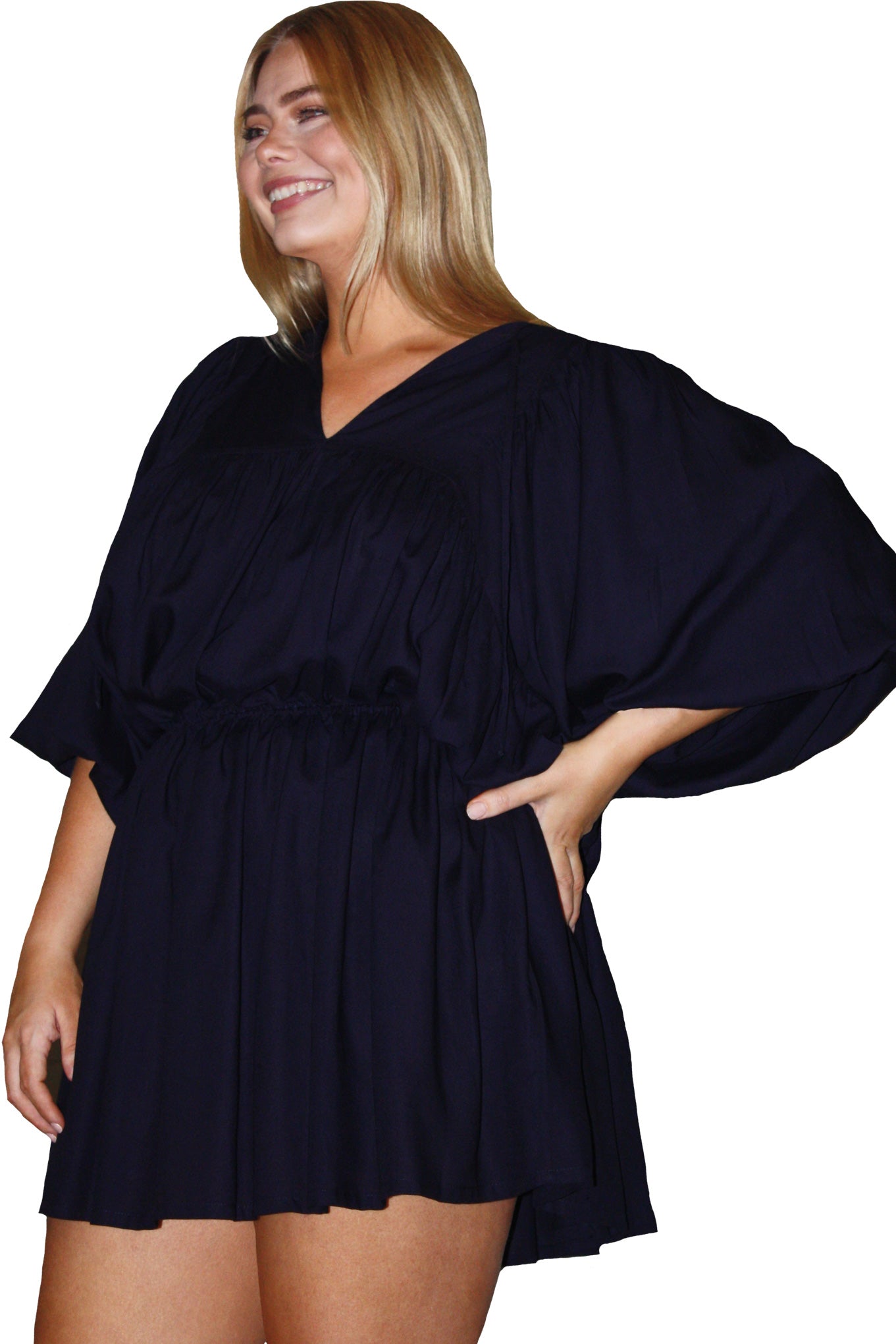 Demure Dress - Indigo