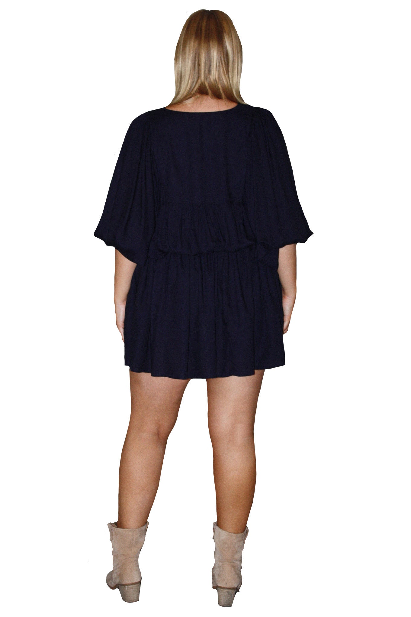 Demure Dress - Indigo