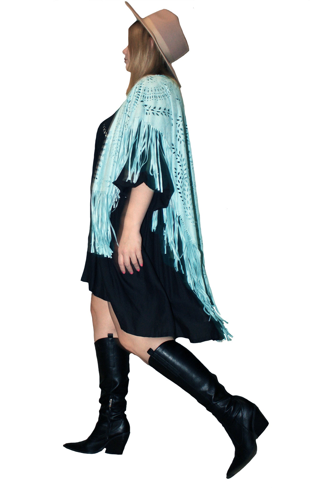 Fringe Flower Cape - Sky