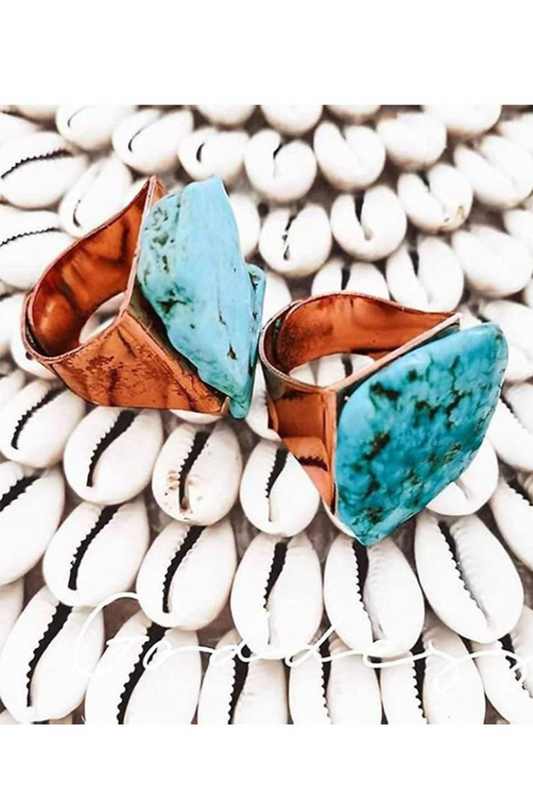 Turquoise Rose Gold Ring