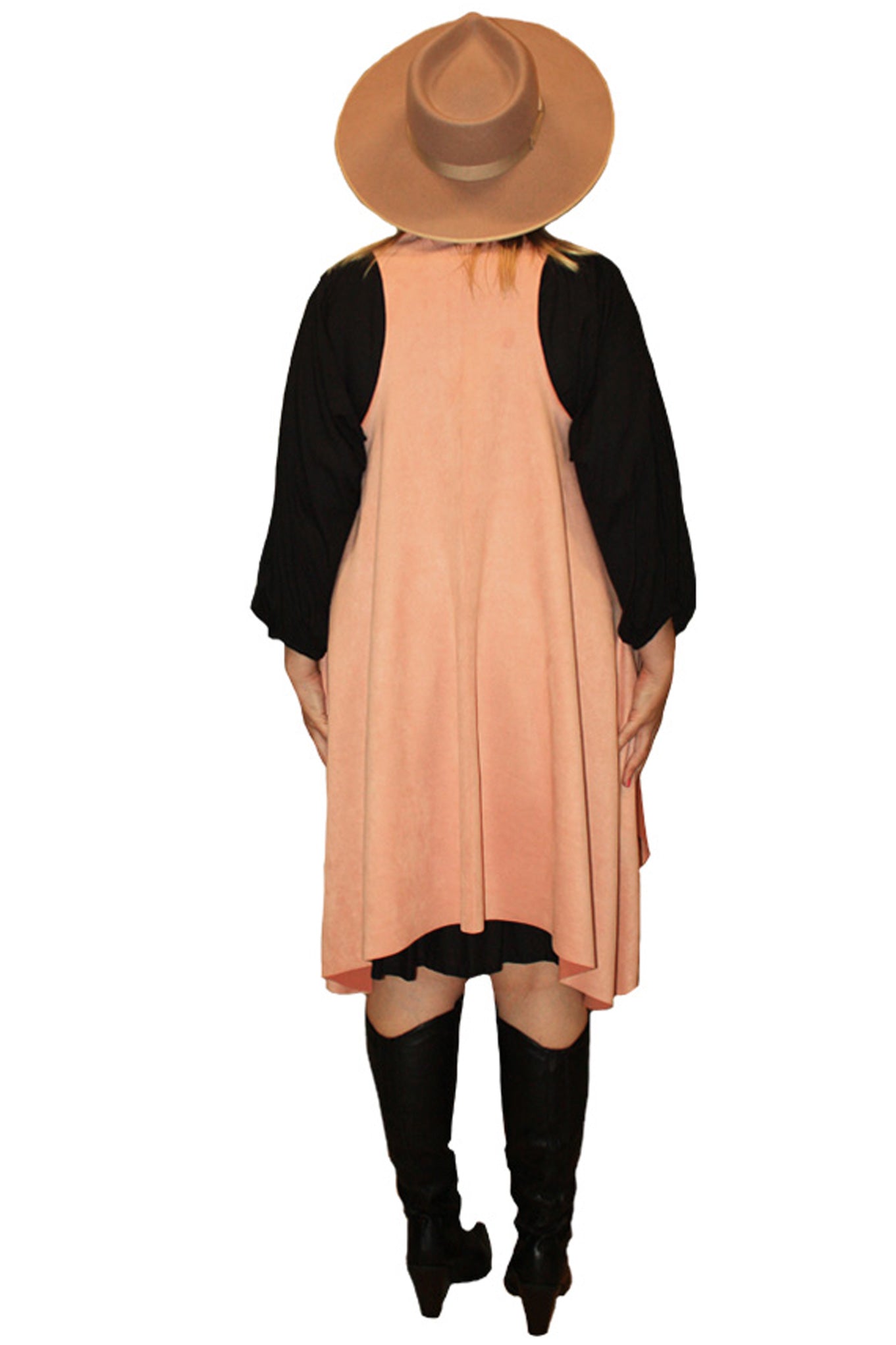Peach Vegan Vest - Curve