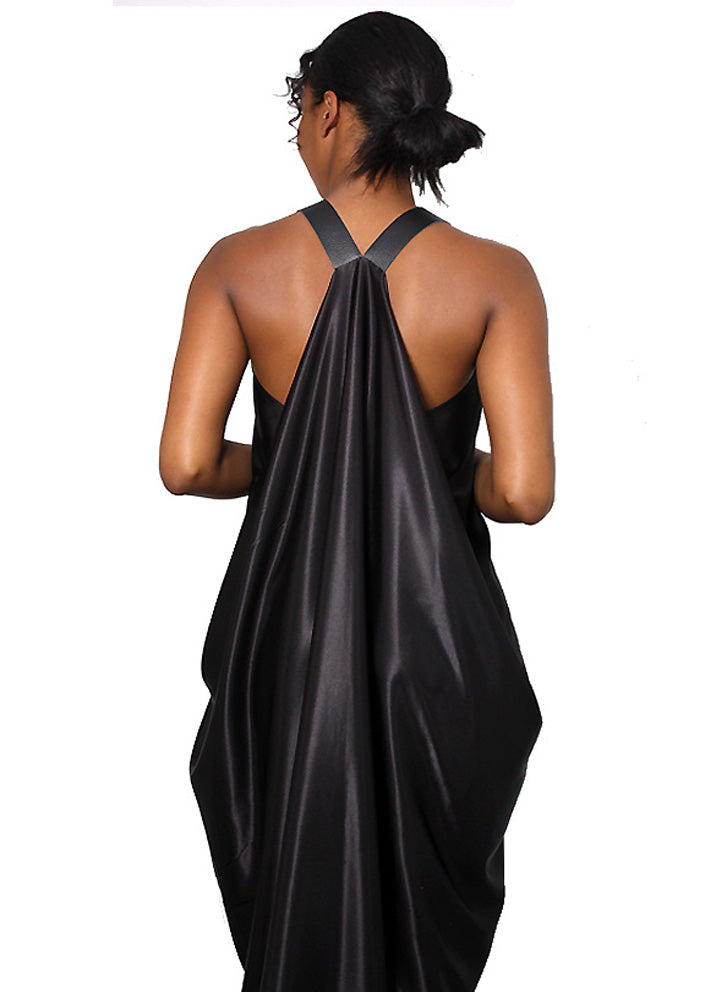 Goddess Black Maxi Dress