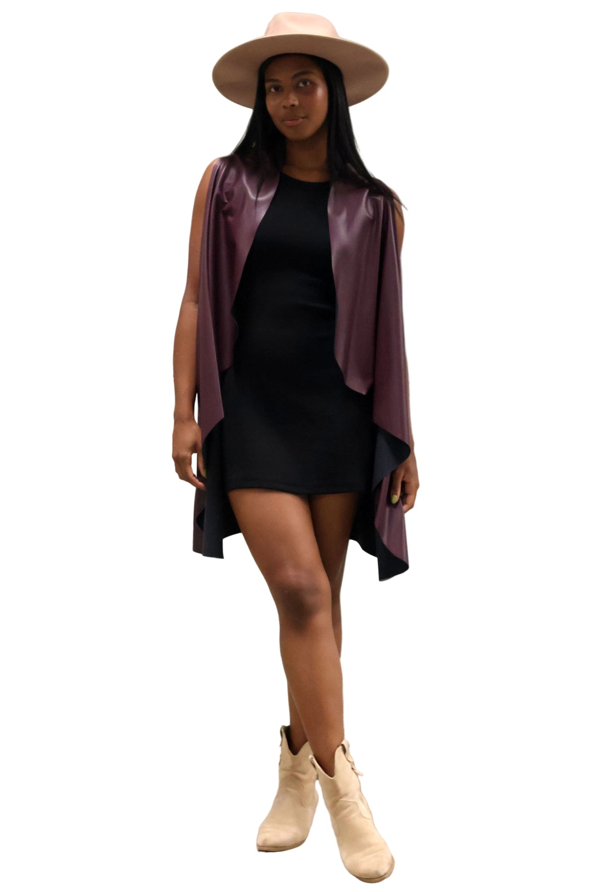 Vegan Vest - Plum