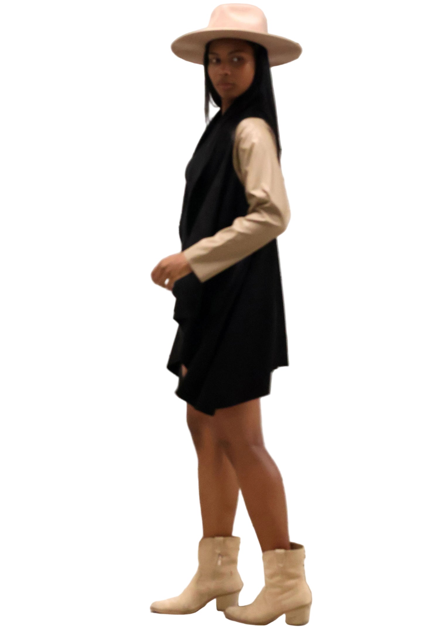 Vegan Jacket - Black.Camel