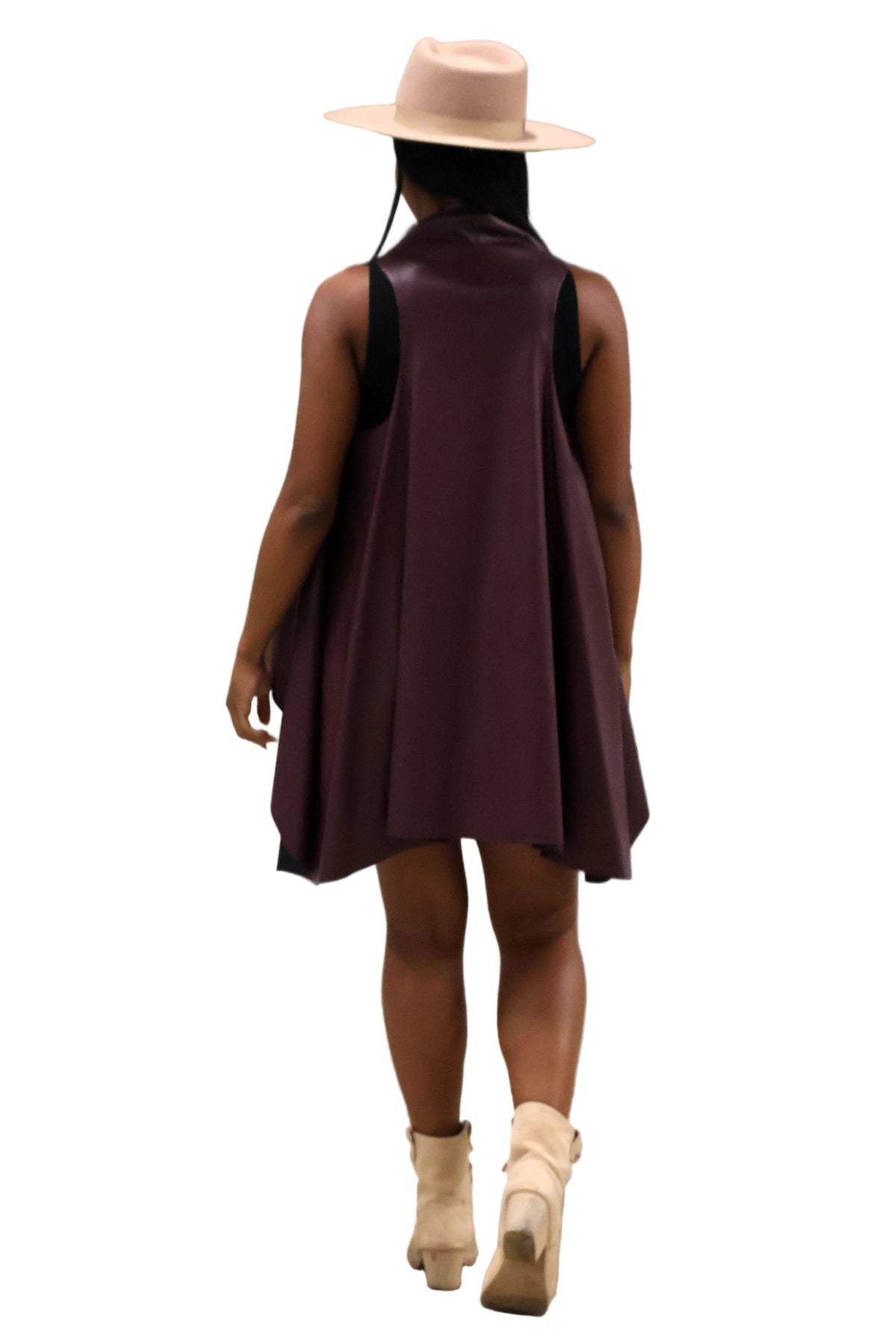 Vegan Vest - Plum
