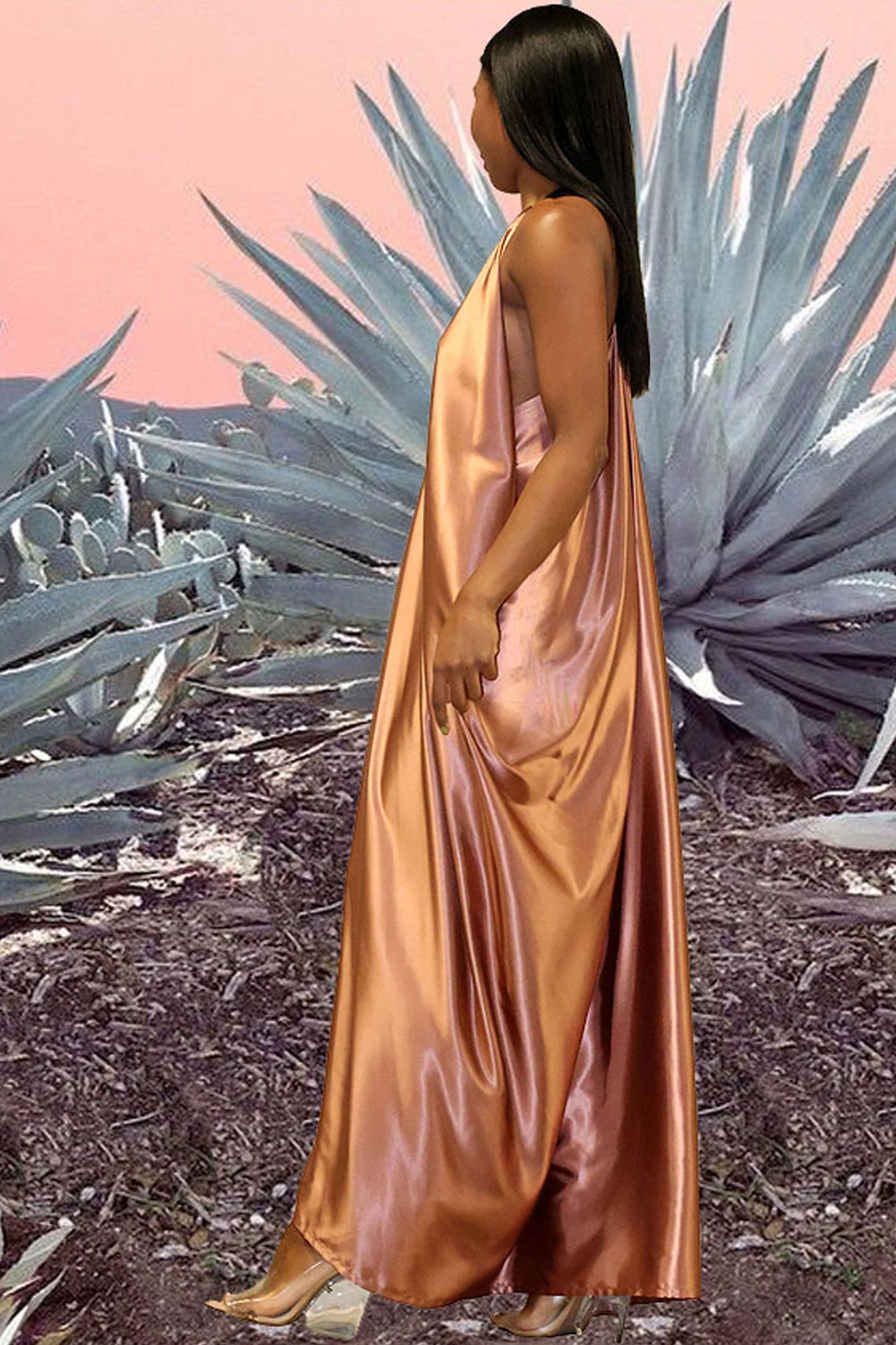 Goddess Dress - Rose Gold