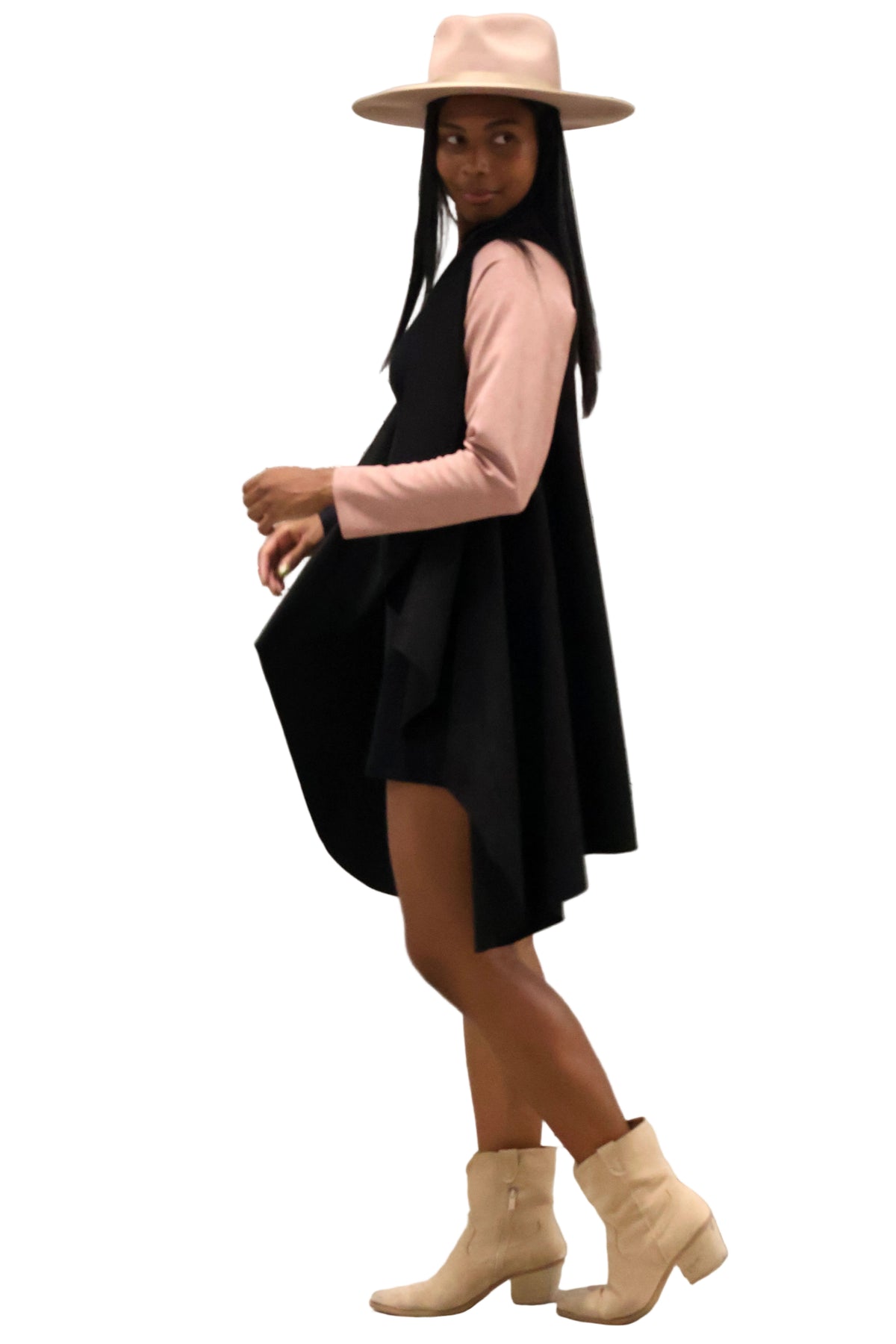 Vegan Jacket - Black.Pink