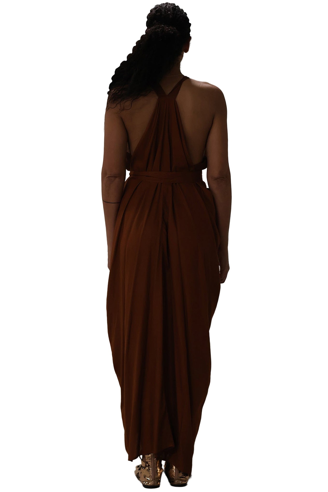Aura Goddess Dress - Coffee