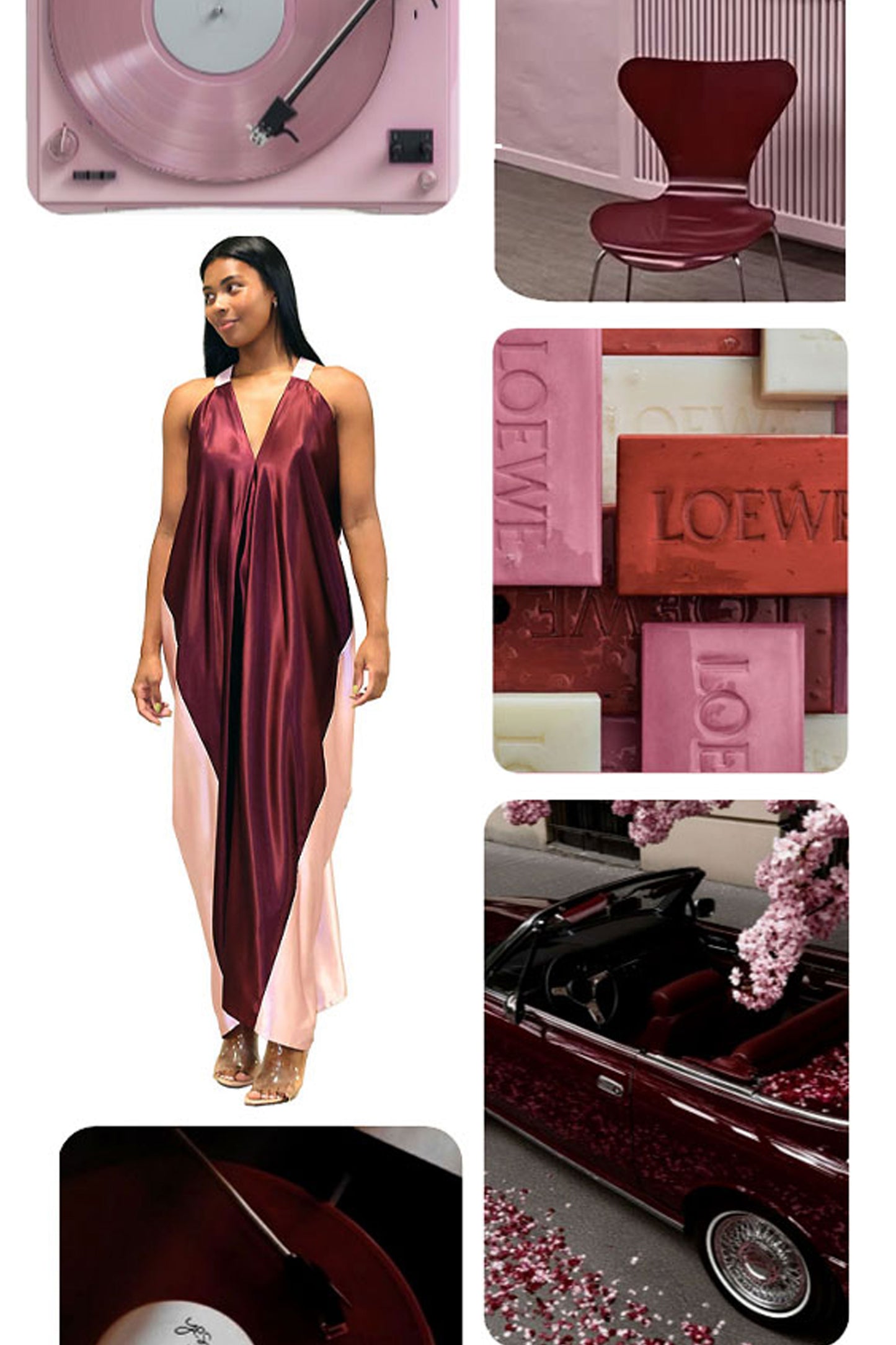 Goddess Dress - Plum.Pink