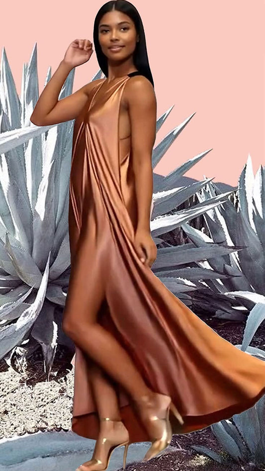 Goddess Dress - Rose Gold