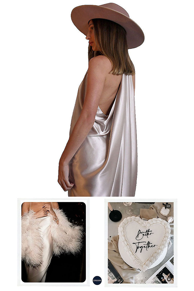 Goddess Dress - Champagne Maxi