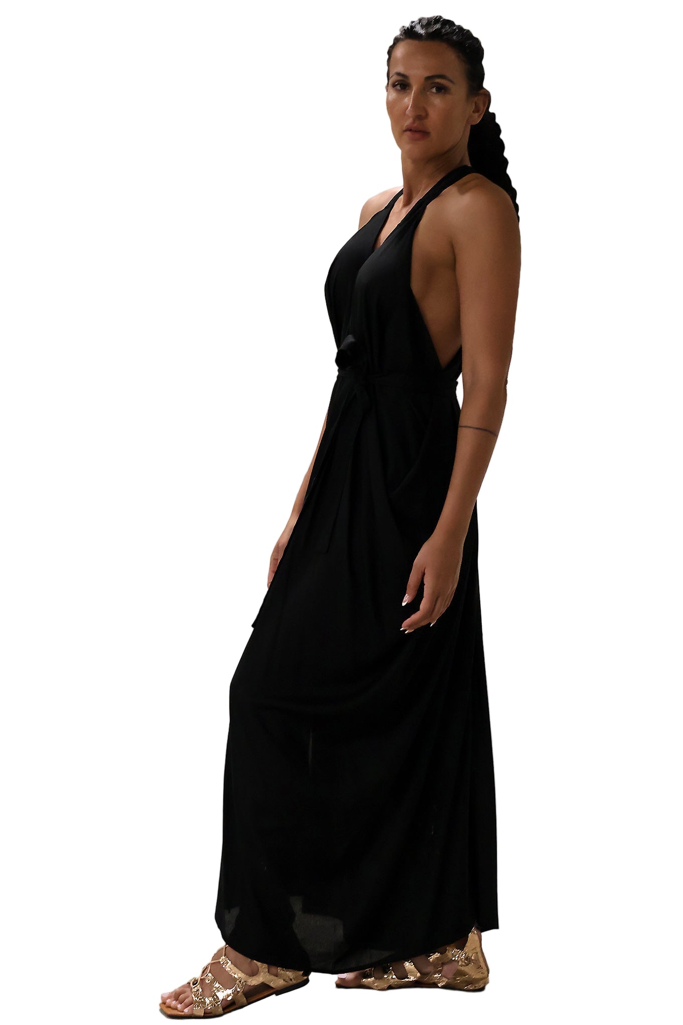 Aura Goddess Dress - Black