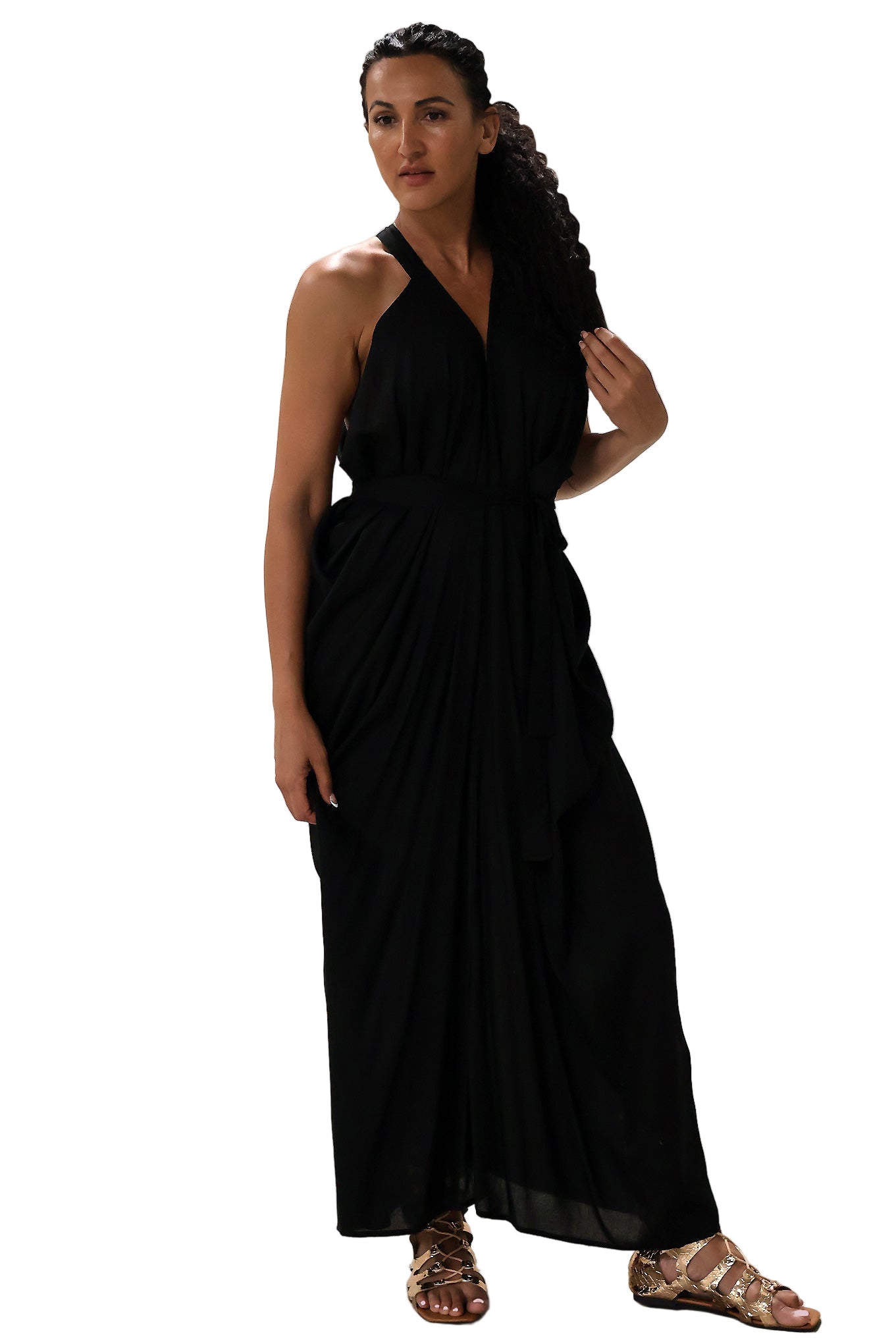 Aura Goddess Dress - Black