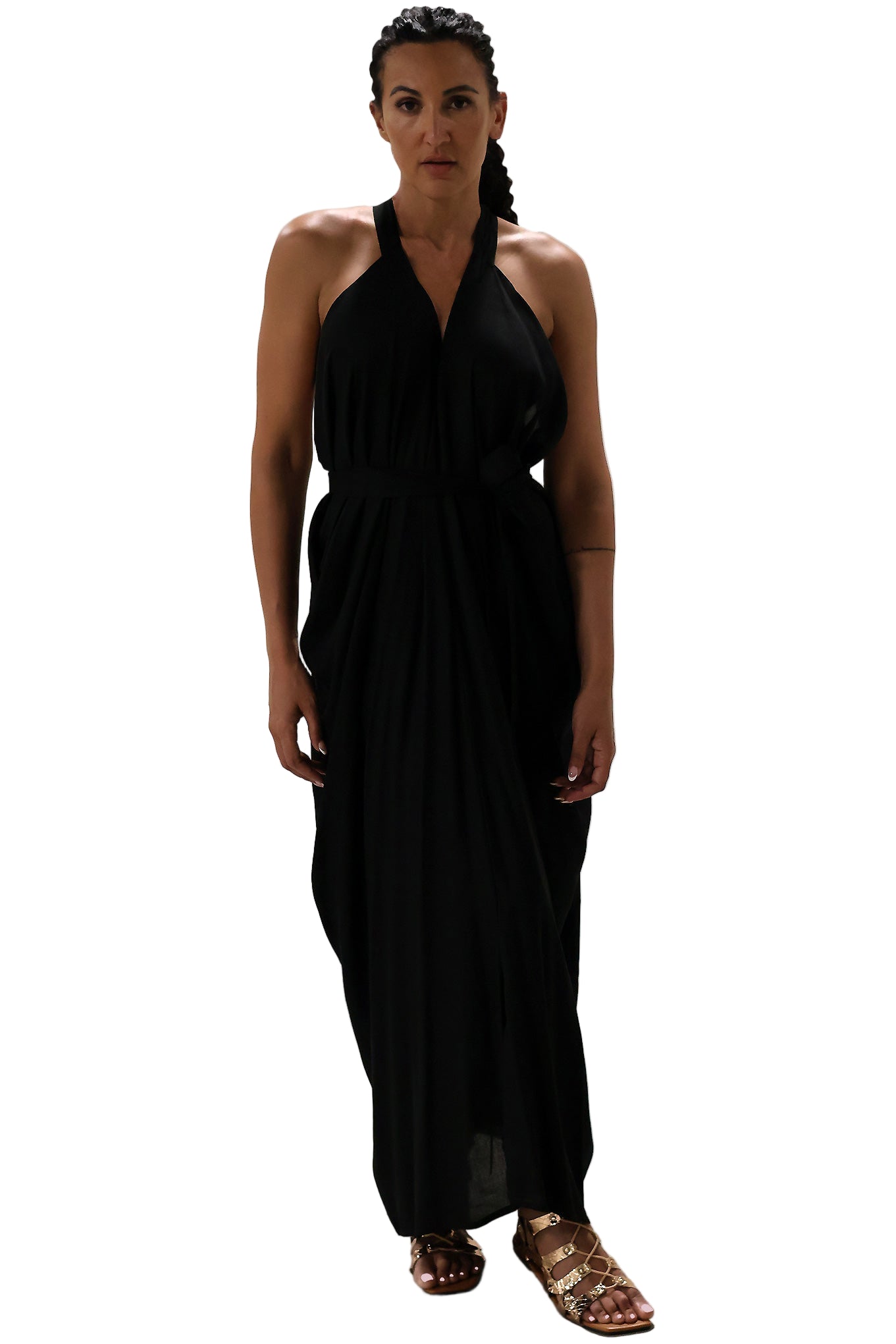 Aura Goddess Dress - Black