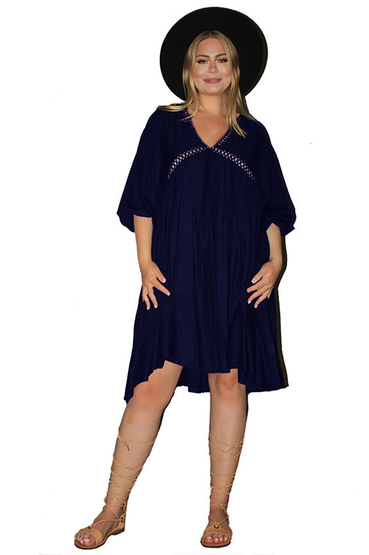 Dinjuan Divine Dress - Navy: versatile dress for Sizes 8-18