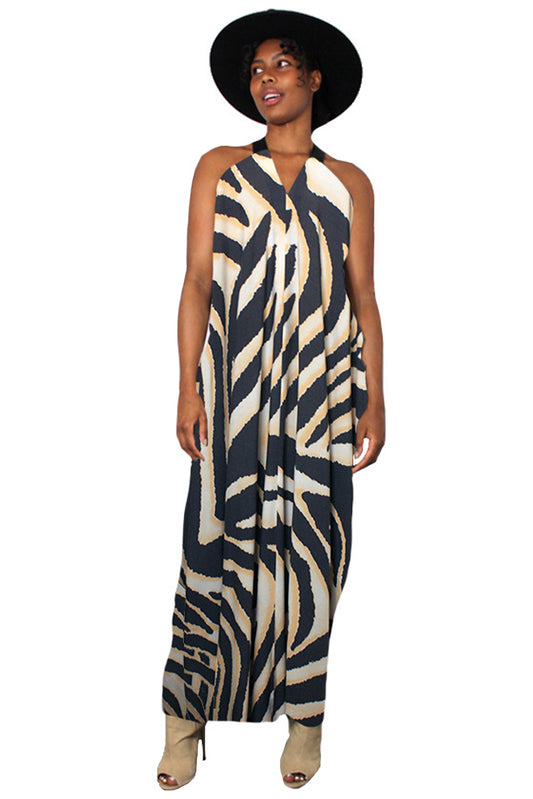 Zebra Goddess Dress