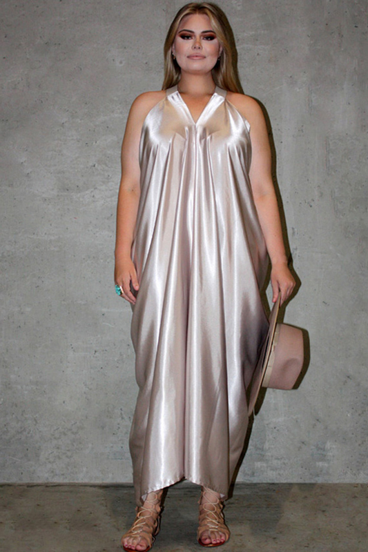 Goddess Dress Curve - Oyster