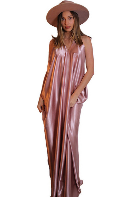 Goddess Dress - Rose Quartz Maxi