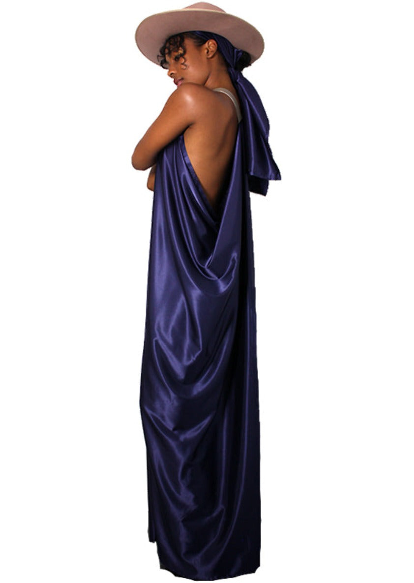 Goddess Maxi Dress - Navy